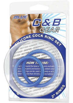 Cb Gear Silicone Cock Ring Set Blue_0