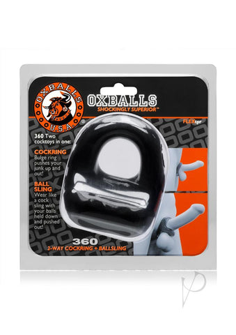Image of 360 Cockring And Ballsling Black_0