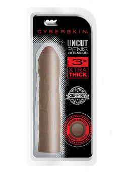 Cyberskin 3 Xtra Thick Uncut Ext Dark_0