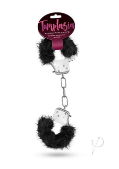 Temptasia Plush Fur Cuffs Black_0