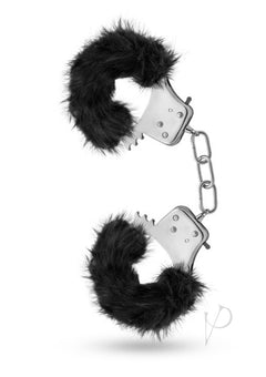 Temptasia Plush Fur Cuffs Black_1