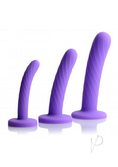 Strap U Tri Play Silicone Dildo 3pc Set_1