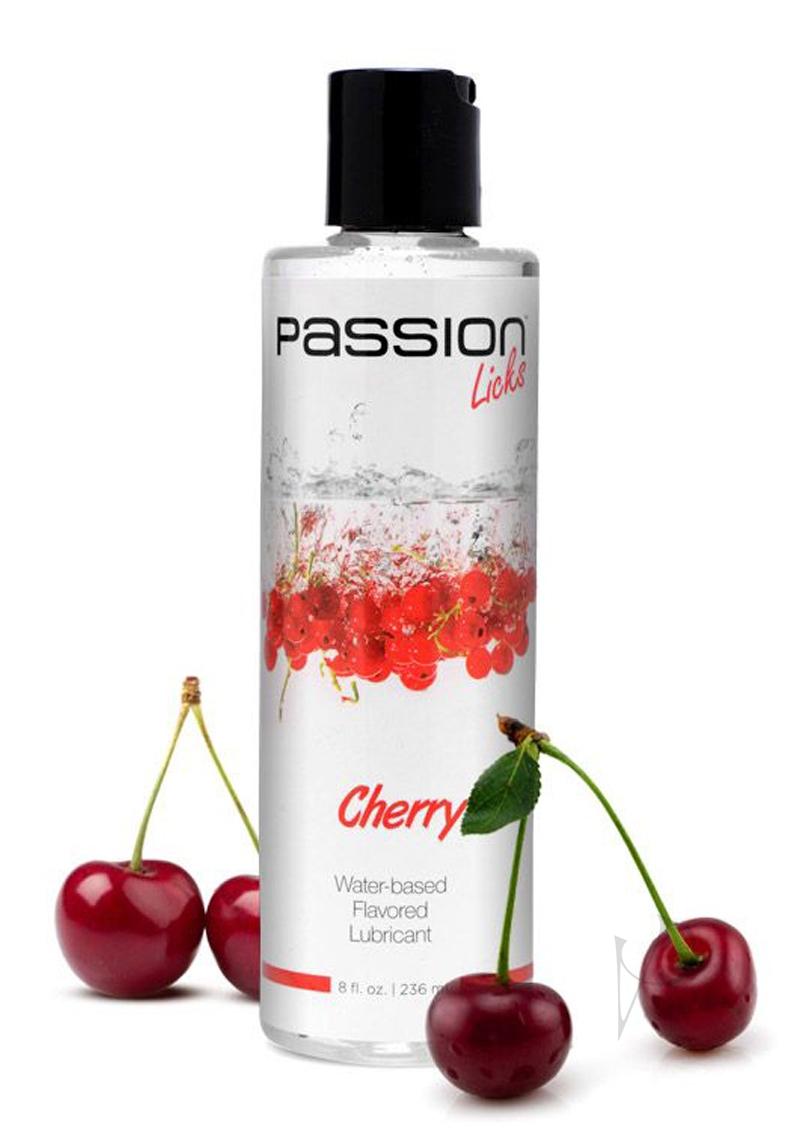 Passion Licks Flavor Lube Cherry 8oz_0