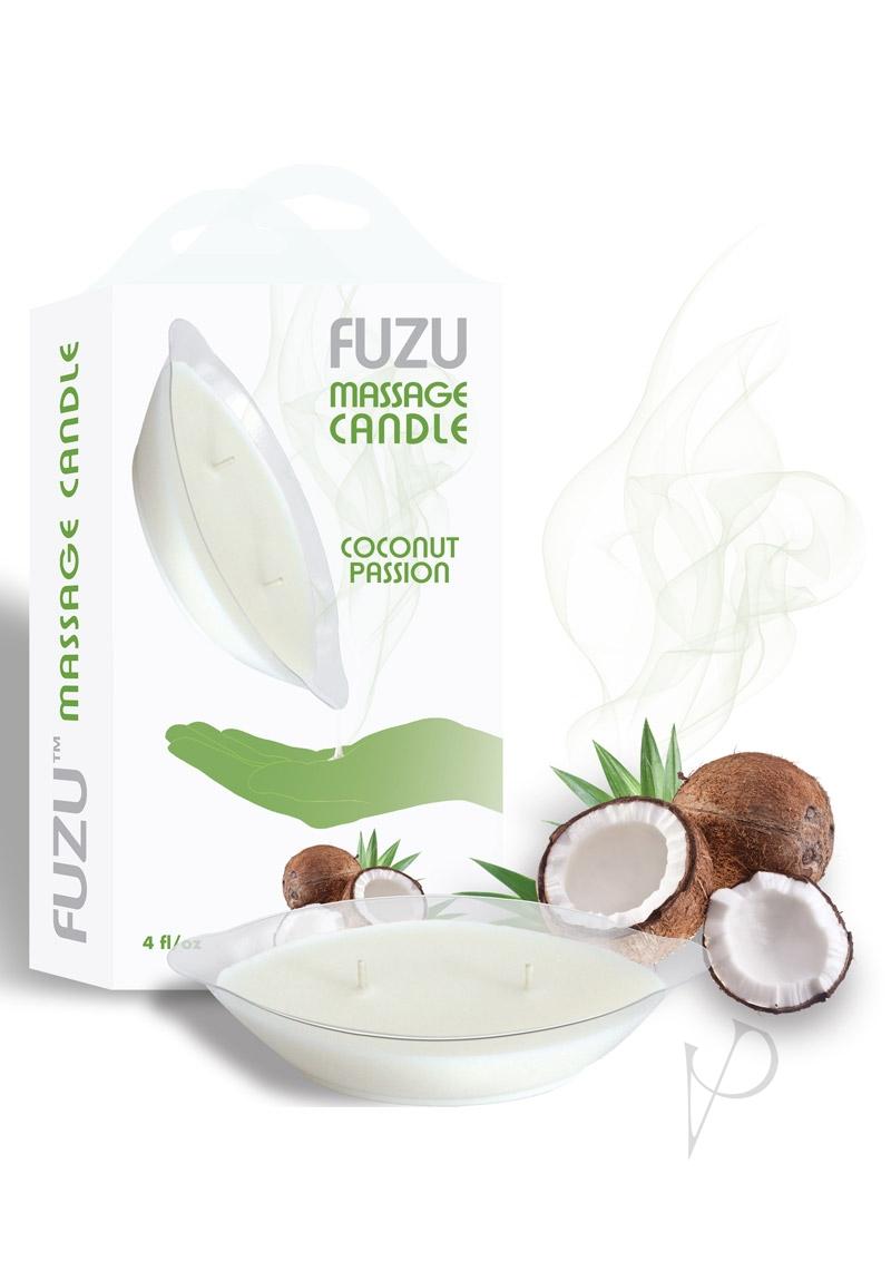 Fuzu Massage Candle Coconut Passion 4oz_0