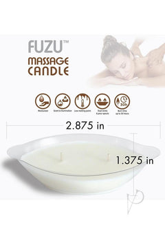 Fuzu Massage Candle Warm Vanilla 4oz_1