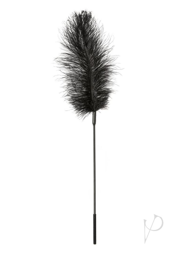 Ostrich Feather Black Tickler_1