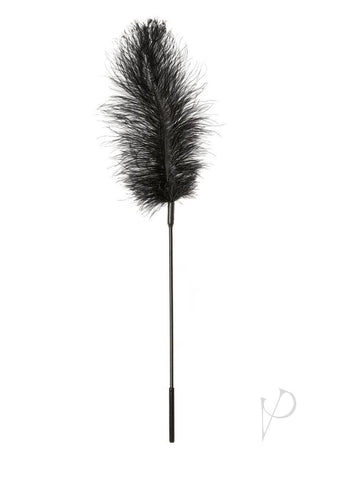 Image of Ostrich Feather Black Tickler_1