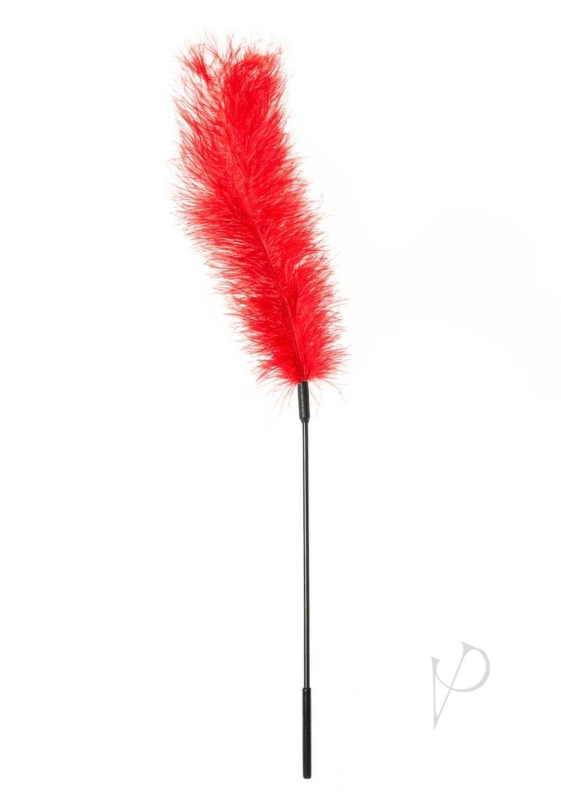 Ostrich Feather Red Tickler_1