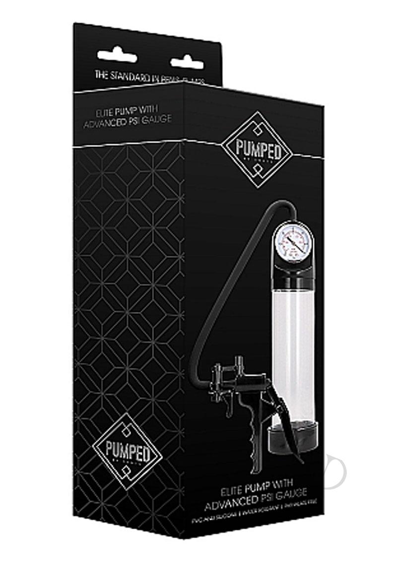 Pumped Elite Pump W/psi Gauge Transpar_0