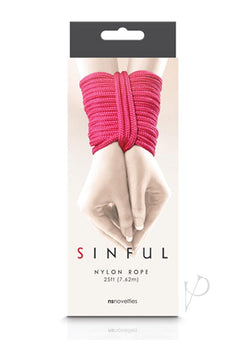 Sinful Nylon Rope Pink 25ft_0