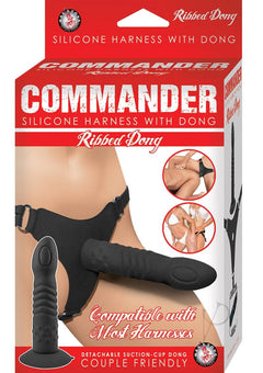 Commander Ribbed Dong Black_0