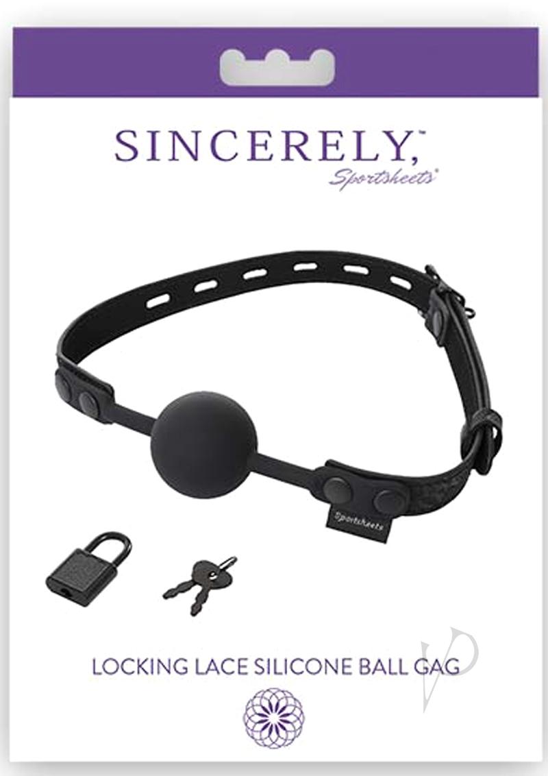 Sincerely Locking Lace Silicone Ball Gag_0