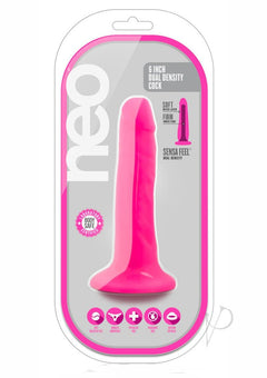 Neo Dual Density Cock 5.5` Neon Pink_0