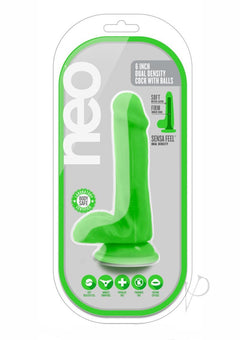 Neo Dual Density Cock W/balls 6` Green_0