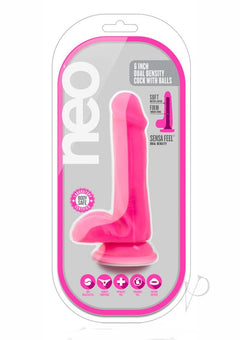 Neo Dual Density Cock W/balls 6` Pink_0