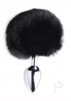 Tailz Fluffy Bunny Tail Anal Plug Black_1