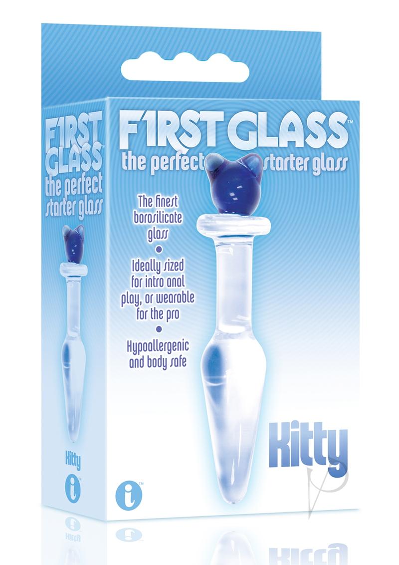 First Glass Kitty Love Plug Blue_0