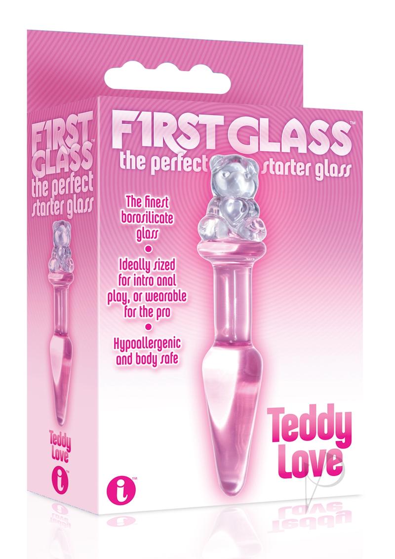 First Glass Teddy Love Plug Pink_0