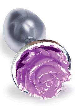 The 9 Silver Starter Rose Steel Plug Prp_1