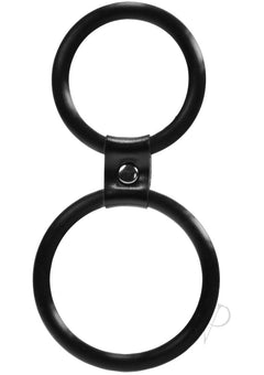 Myu Dual Ring Cock Ring Black Os_1