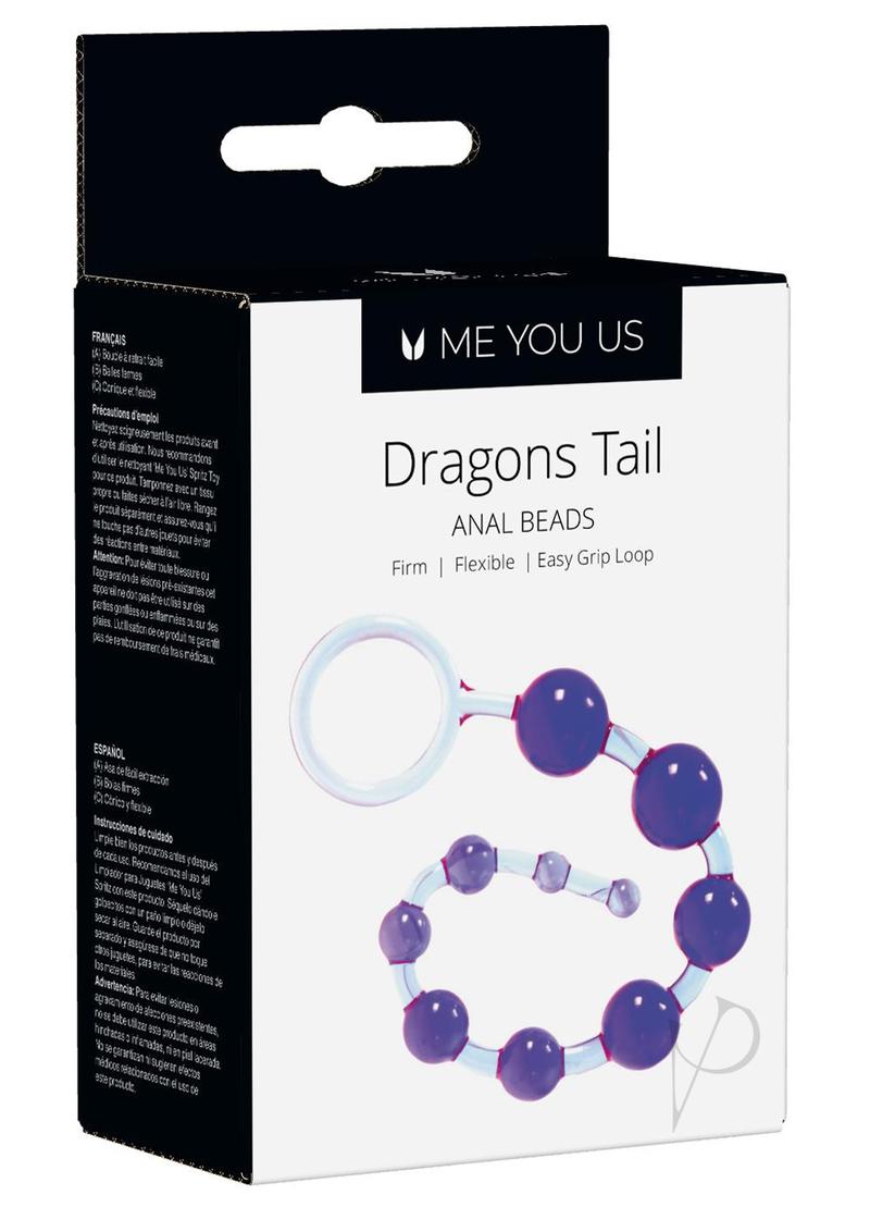 Myu Dragons Tail Anal Beads Violet Os_0