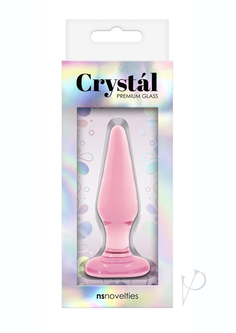 Crystal Glass Tapered Plug Small Pink_0