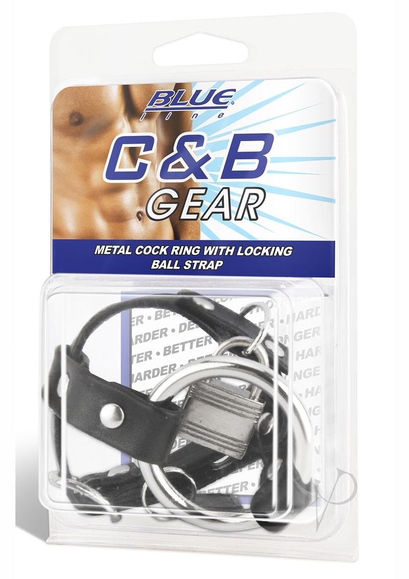 Cb Gear Metal Cock Ring W/locking Strap_0