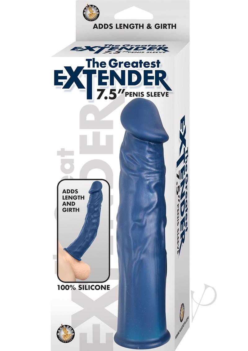 The Great Extender Penis Sleeve 7.5 Blu_0