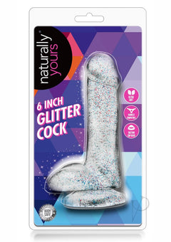 Naturally Yours Glitter Dong 6 Clear_0