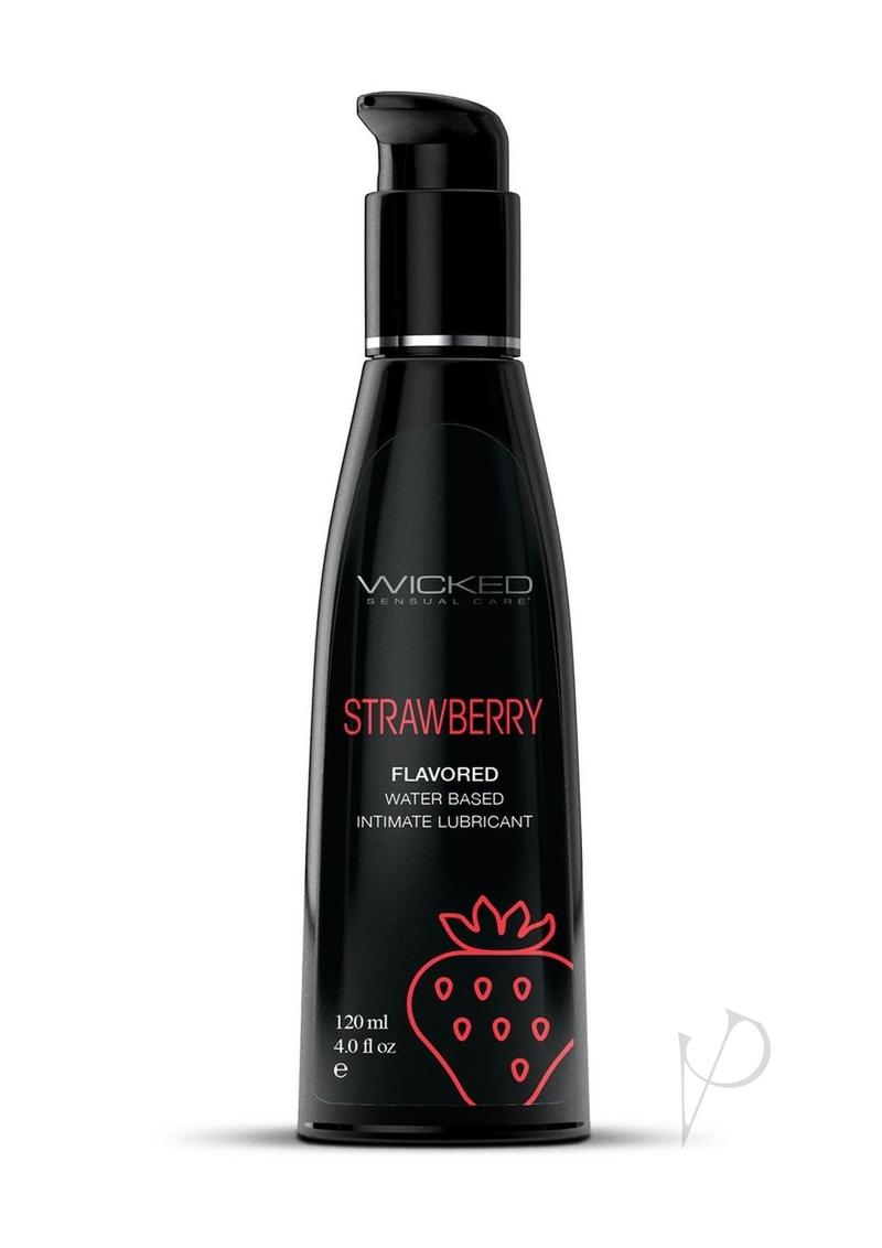 Wicked Aqua Strawberry Lube 4oz_0
