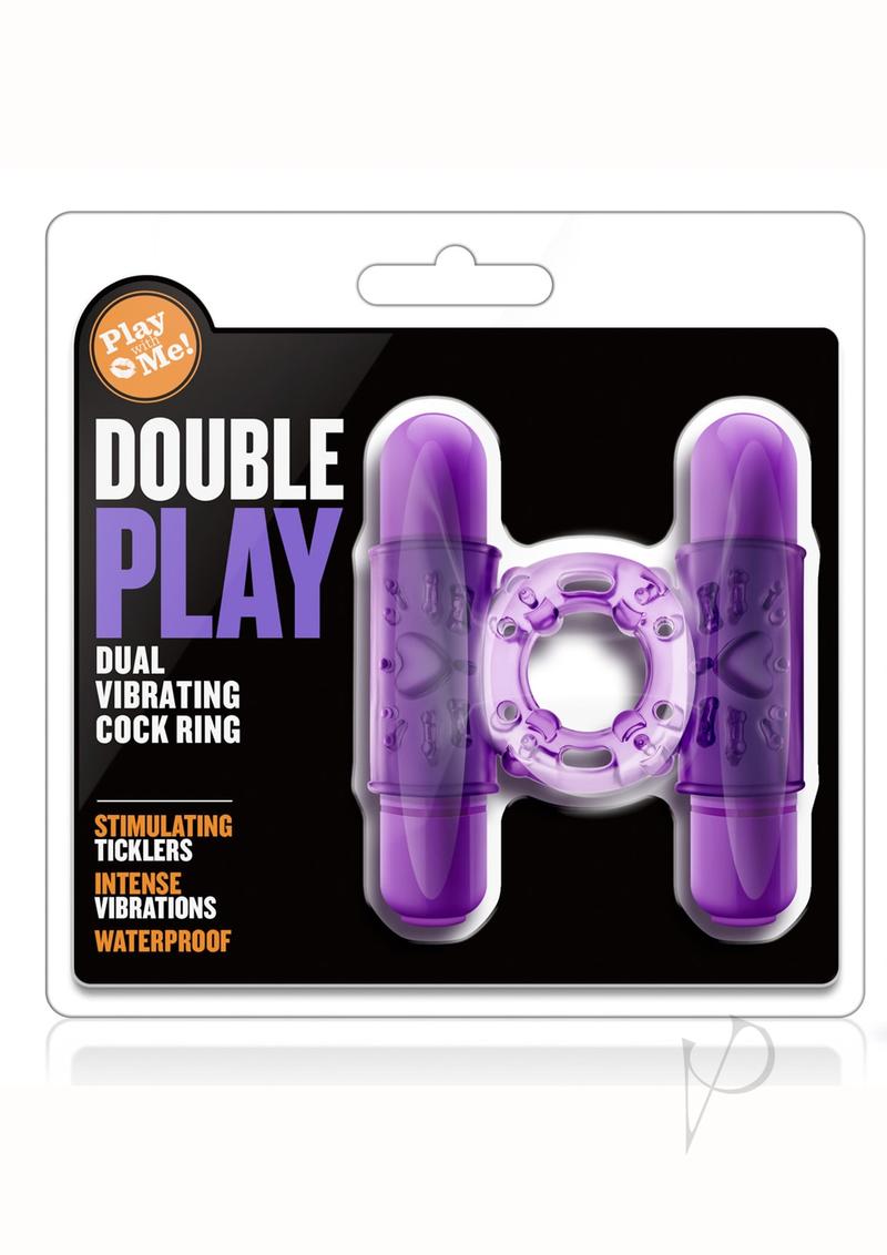 Pwm Double Play Cock Ring Purple_0