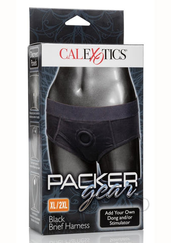 Image of Packer Gear Black Brief Harness Xl/2xl_0