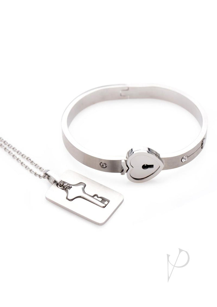 Ms Cuffed Locking Bracelet W/ Neck Key_1