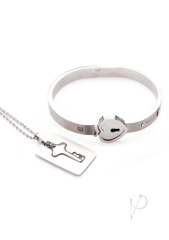 Image of Ms Cuffed Locking Bracelet W/ Neck Key_1