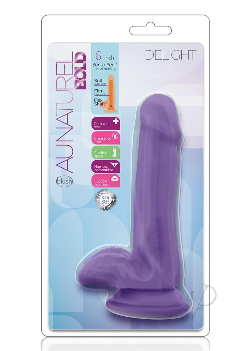 Au Naturel Bold Delight Dildo 6 Purp_0