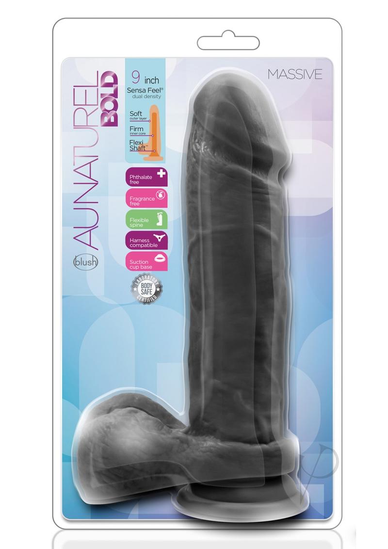 Au Naturel Bold Massive Dildo 9 Blk_0