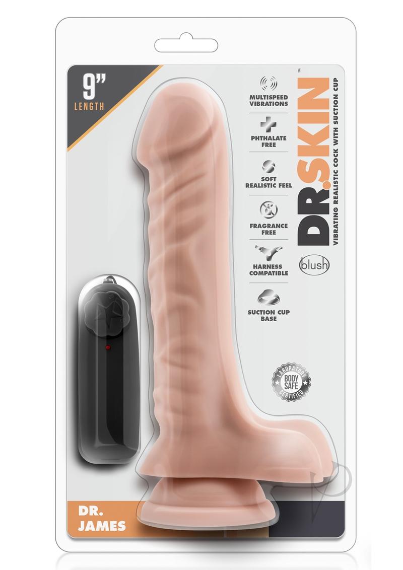 Dr Skin Dr James Vibe Cock W/suction Van_0