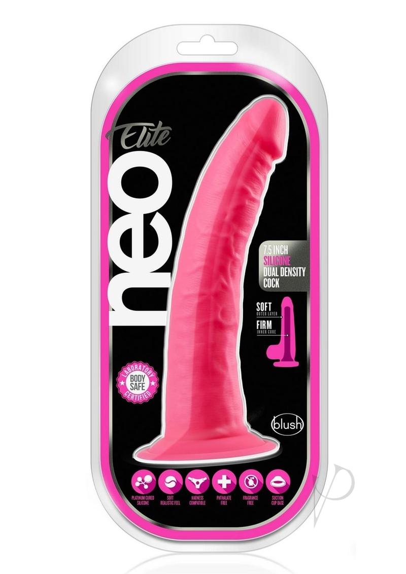Neo Elite Dd Cock W/suction 7.5 Pink_0