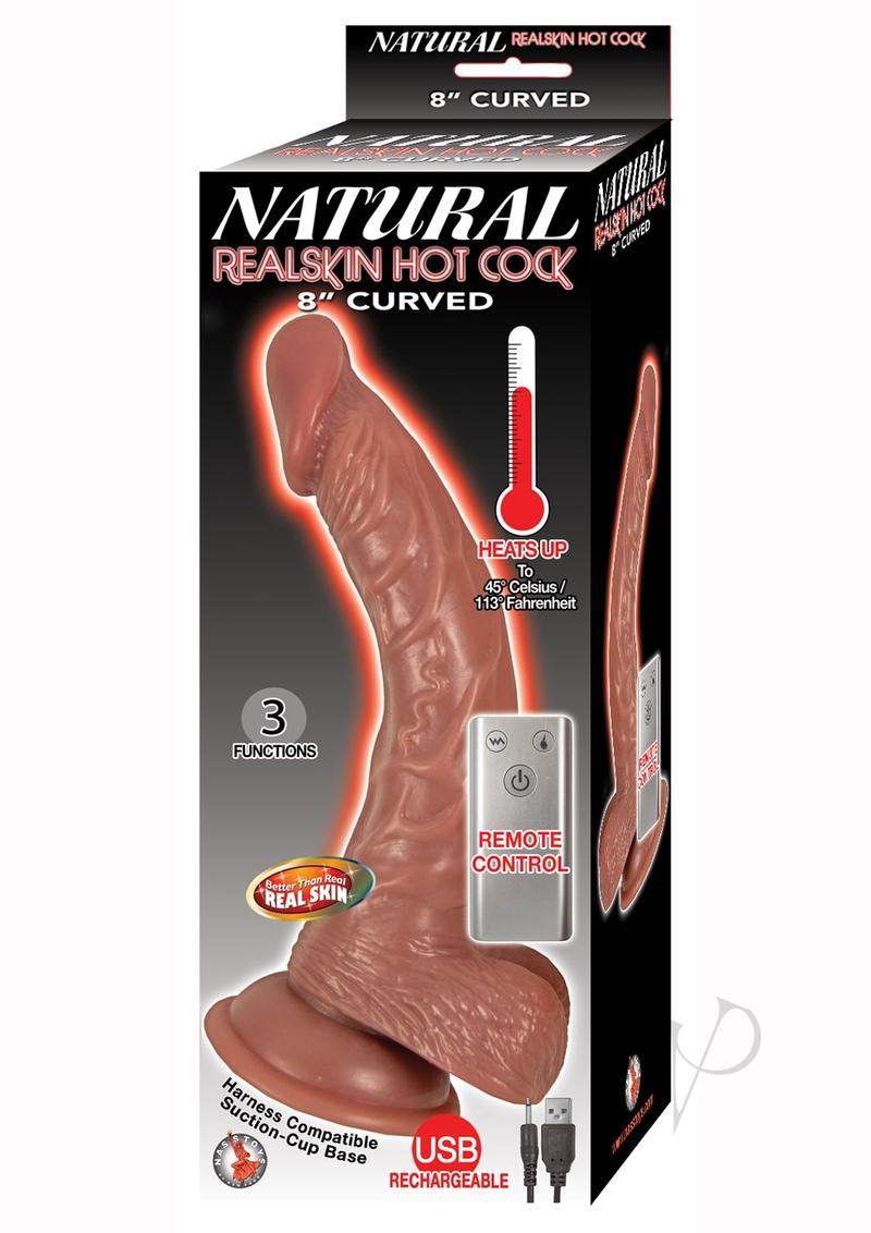 Natural Realskin Hotcock Curved 8 Brn_0