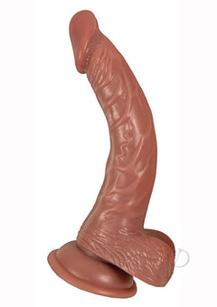 Natural Realskin Hotcock Curved 8 Brn_1