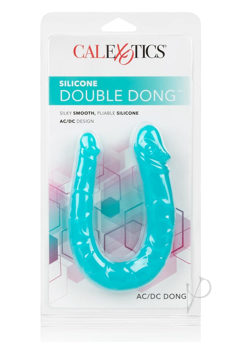 Silicone Double Dong Ac/dc Dong Teal_0