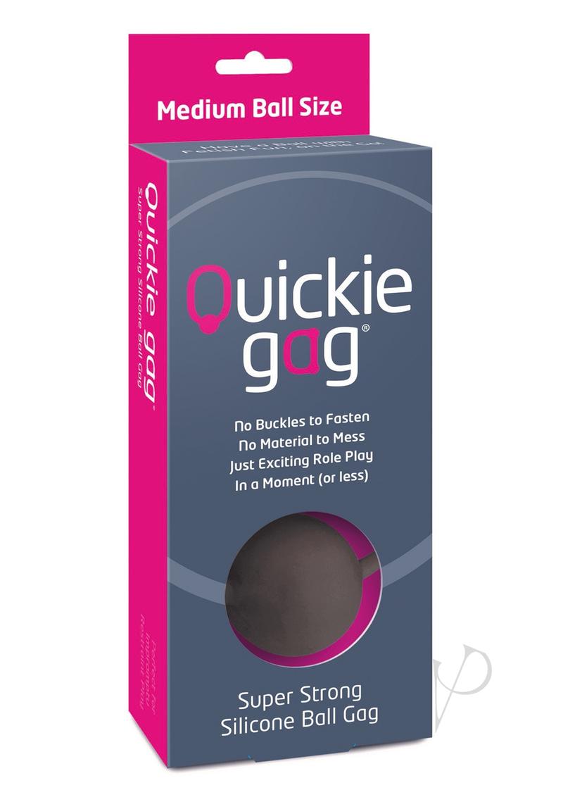 Quickie Ball Gag Medium Black_0