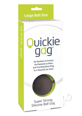 Quickie Ball Gag Large Black_0