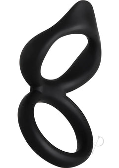 Silicone Dual Ring Clit Tickler Black_1