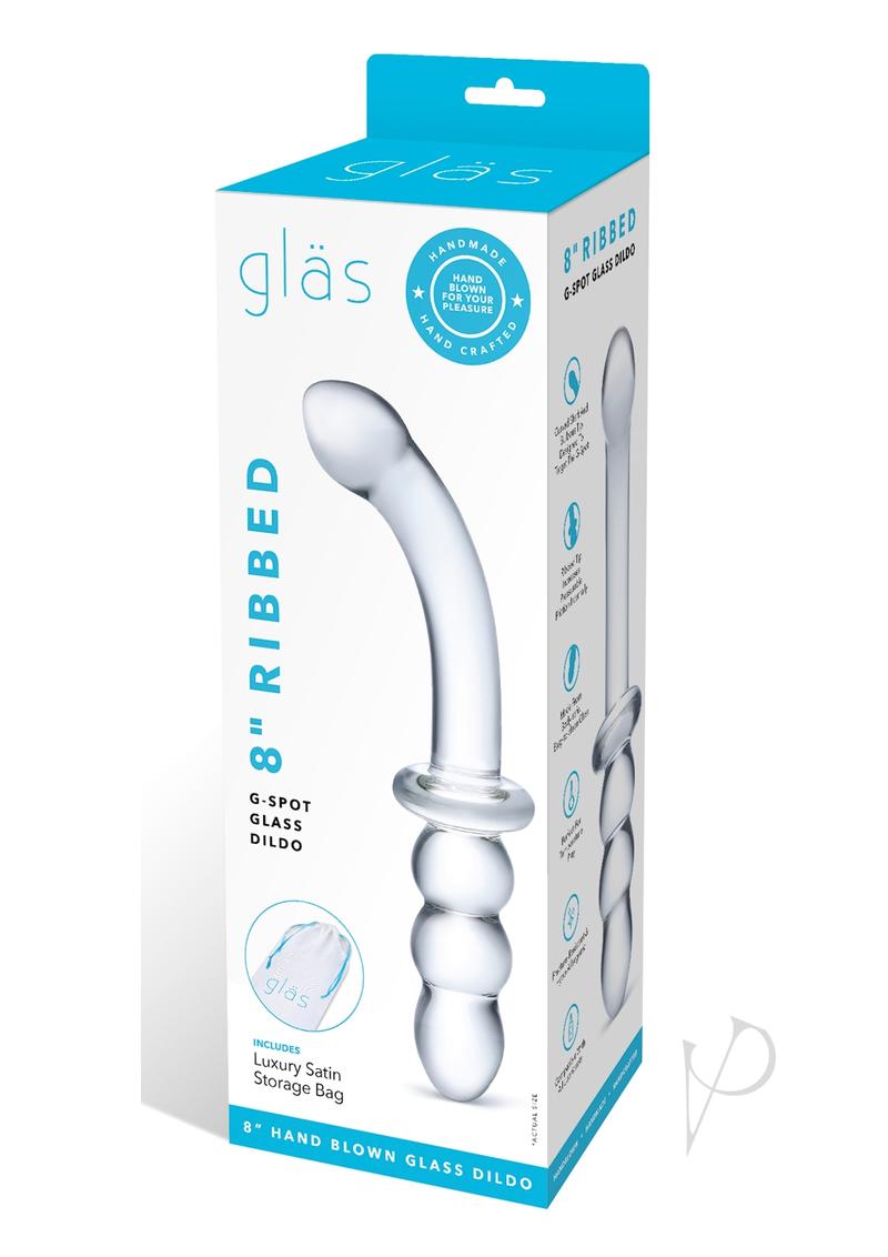 Ribbed G Spot Glass Dildo 8_0