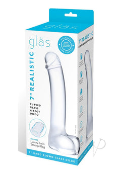 Realistic Curved Glass G Spot Dildo 7_0