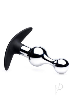 Ms Dark Drop Metal and Silicone Anal Plug_1