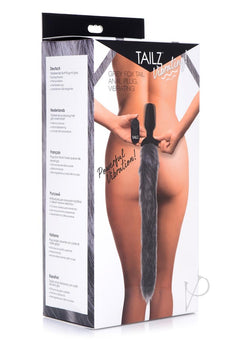 Tailz Vibrating Grey Fox Tail_0