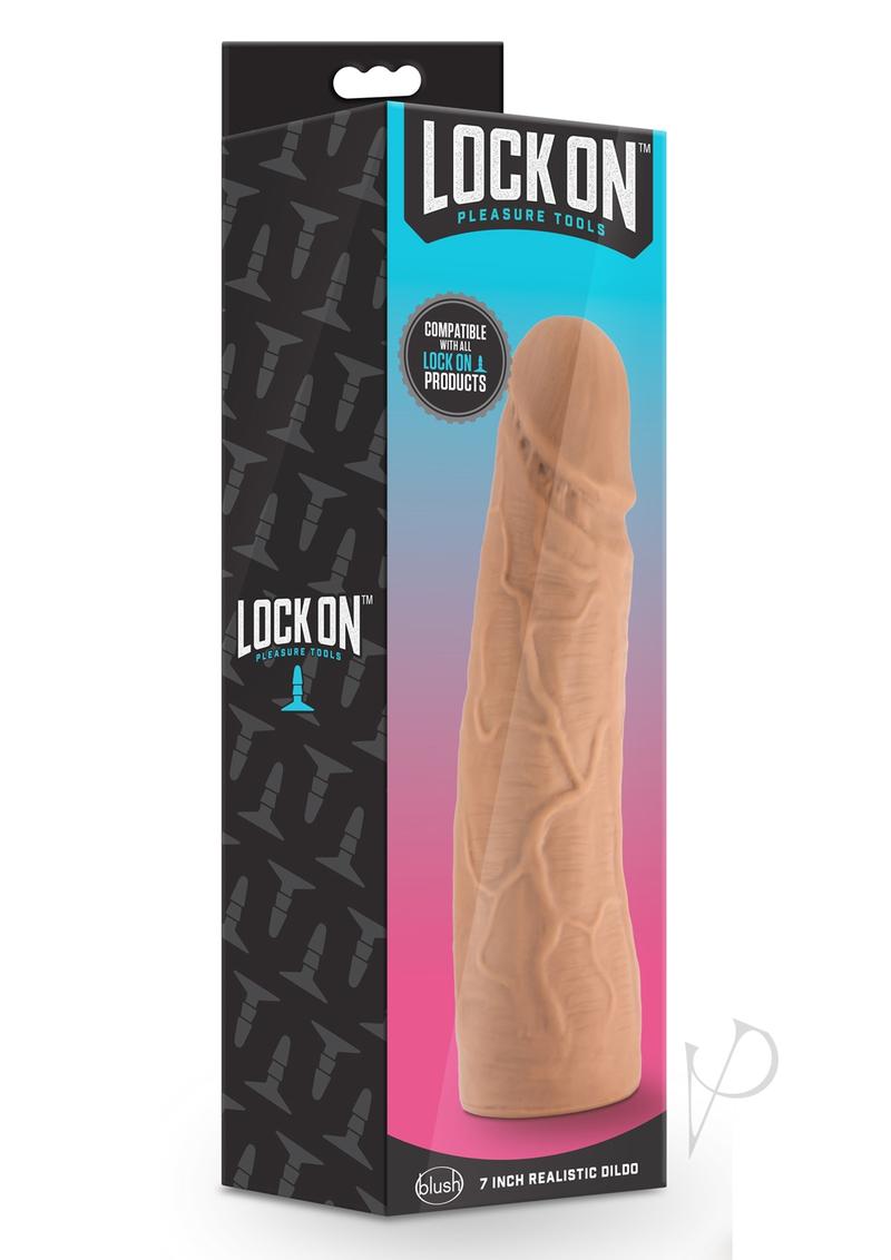 Lock On Realistic Dildo 7 Mocha_0