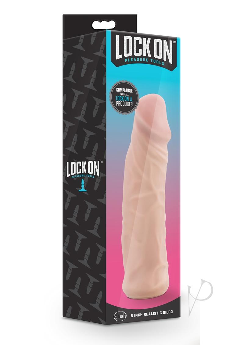 Lock On Realistic Dildo 8 Vanilla_0